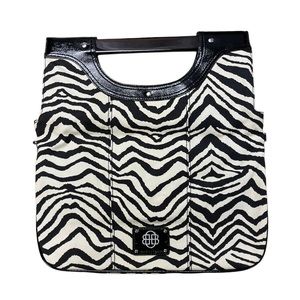BLACK And White Zebra Print Clutch And Crossbody Bag Purse New With Tags
